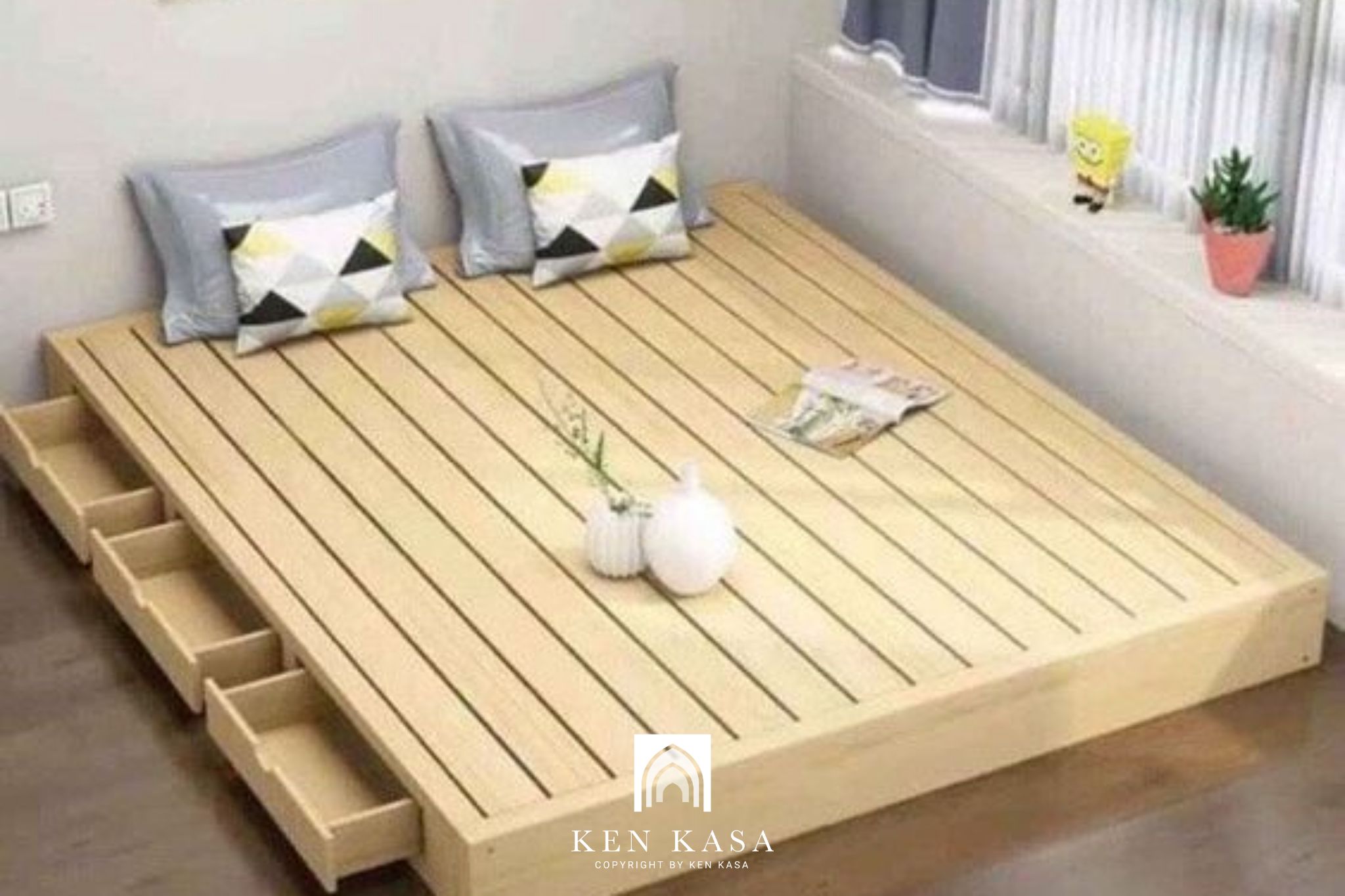 giường pallet được sử dụng